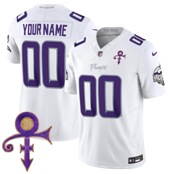 Minnesota Vikings 2024 Prince Vapor Limited Custom Jersey - All Stitched