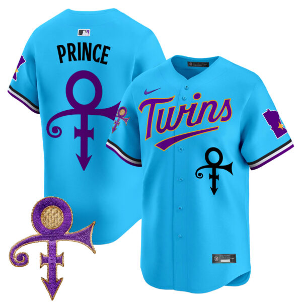Men's Minnesota Twins Prince Patch Vapor Premier Limited Jersey V3 - All Stitched - Image 33