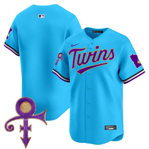 Men's Minnesota Twins Prince Patch Vapor Premier Limited Jersey V3 - All Stitched - Image 40