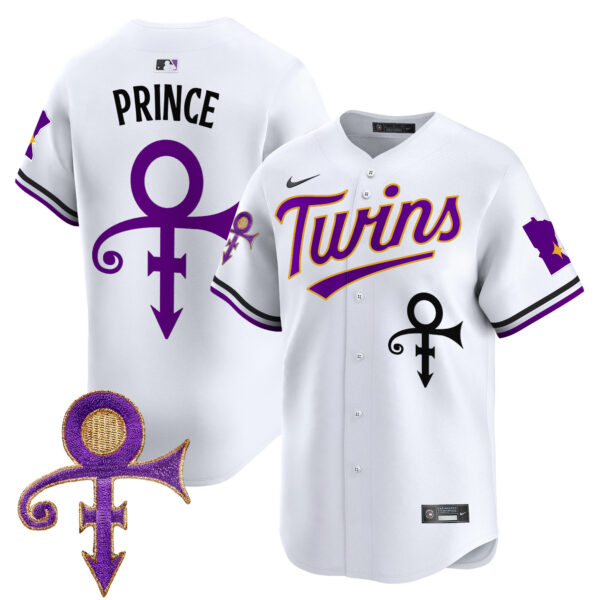 Men's Minnesota Twins Prince Patch Vapor Premier Limited Jersey V3 - All Stitched - Image 25