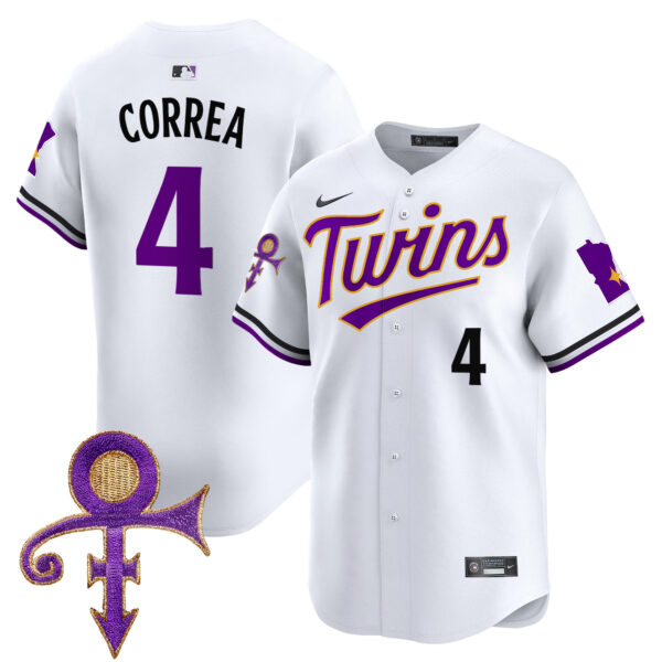 Men's Minnesota Twins Prince Patch Vapor Premier Limited Jersey V3 - All Stitched - Image 27
