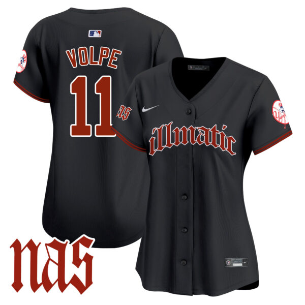 Women's New York Yankees Nas Illmatic Vapor Premier Limited Jersey - All Stitched - Image 30