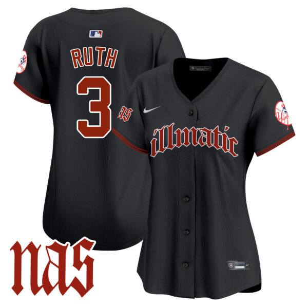 Women's New York Yankees Nas Illmatic Vapor Premier Limited Jersey - All Stitched - Image 31
