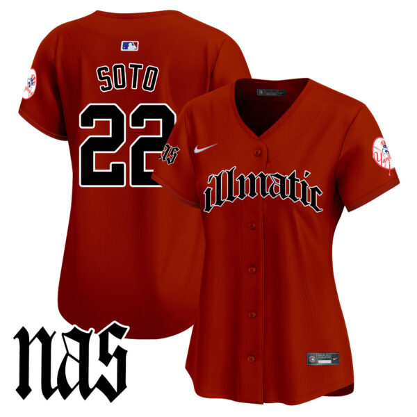 Women's New York Yankees Nas Illmatic Vapor Premier Limited Jersey - All Stitched - Image 16