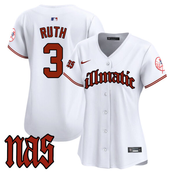 Women's New York Yankees Nas Illmatic Vapor Premier Limited Jersey - All Stitched - Image 22
