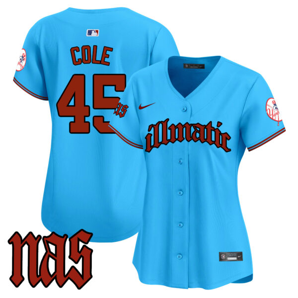 Women's New York Yankees Nas Illmatic Vapor Premier Limited Jersey - All Stitched - Image 42