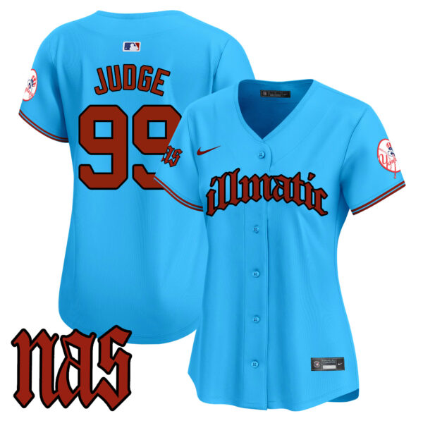 Women's New York Yankees Nas Illmatic Vapor Premier Limited Jersey - All Stitched - Image 38