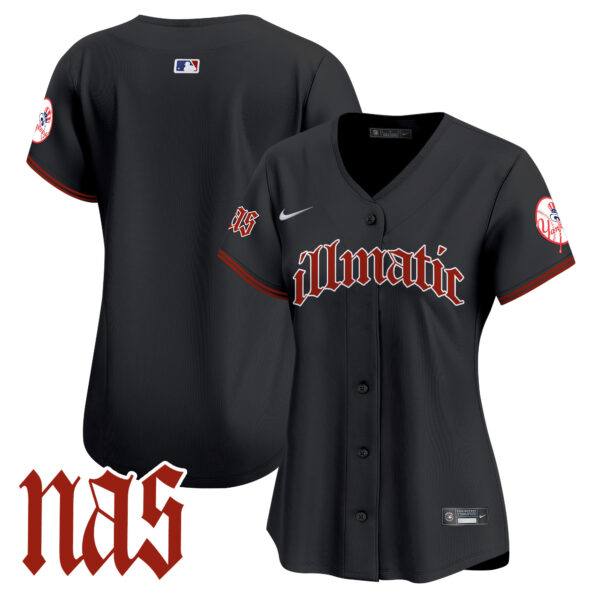 Women's New York Yankees Nas Illmatic Vapor Premier Limited Jersey - All Stitched - Image 36