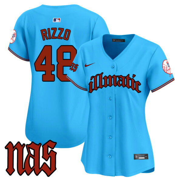 Women's New York Yankees Nas Illmatic Vapor Premier Limited Jersey - All Stitched - Image 44