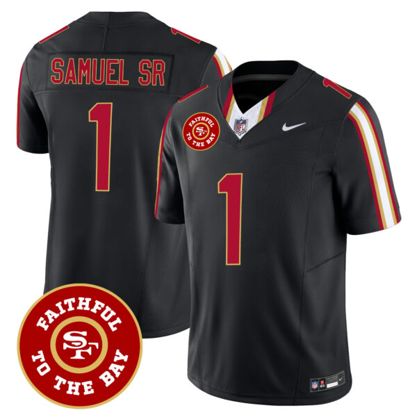 Men's 49ers Faithful To The Bay Patch Vapor Limited Jersey V9 - All Stitched - Image 32