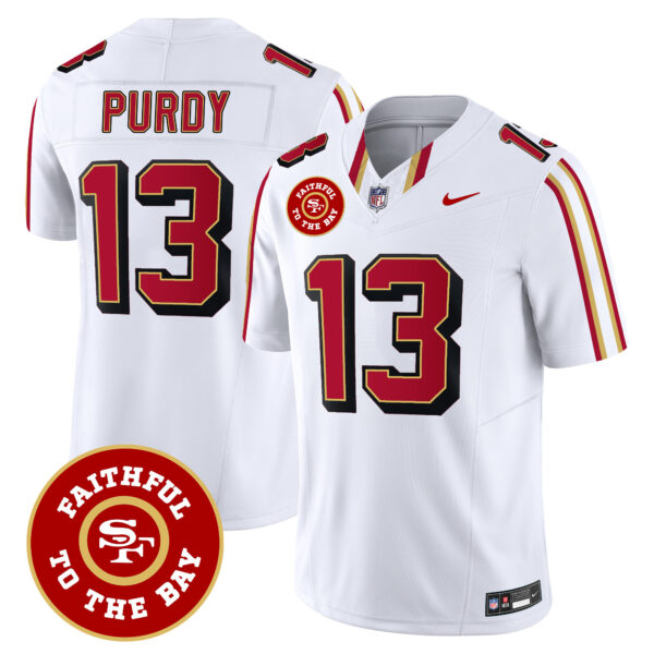 Men's 49ers Faithful To The Bay Patch Vapor Limited Jersey V9 - All Stitched - Image 23