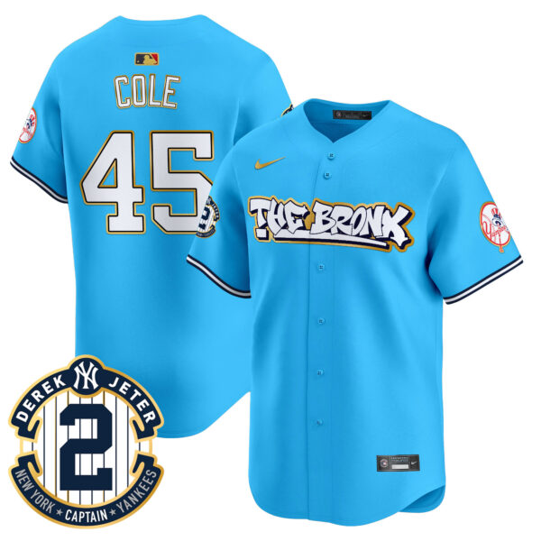 Men's New York Yankees The Bronx Graffiti Gold Trim Vapor Premier Limited Jersey - All Stitched - Image 29