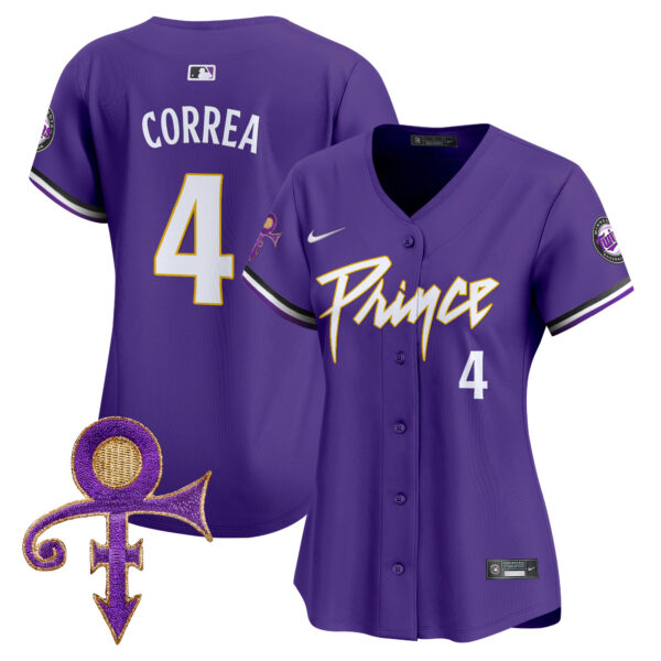 Women's Minnesota Twins Prince Patch Vapor Premier Limited Jersey V4 - All Stitched - Image 27