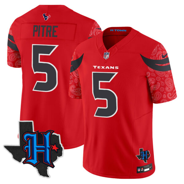 Men's Houston Texans 2024 Texas Patch Vapor Limited Jersey V4 - All Stitched - Image 24