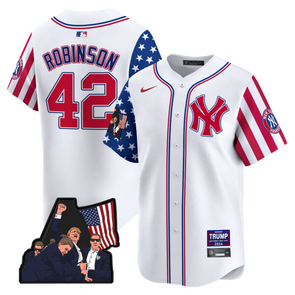 Men's New York Yankees Make American Great Again Vapor Premier Limited Jersey - All Stitched - Image 8