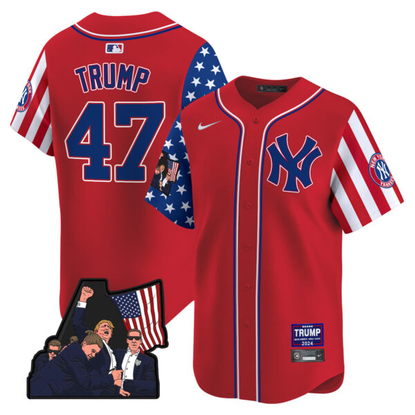 Men's New York Yankees Make American Great Again Vapor Premier Limited Jersey - All Stitched - Image 19