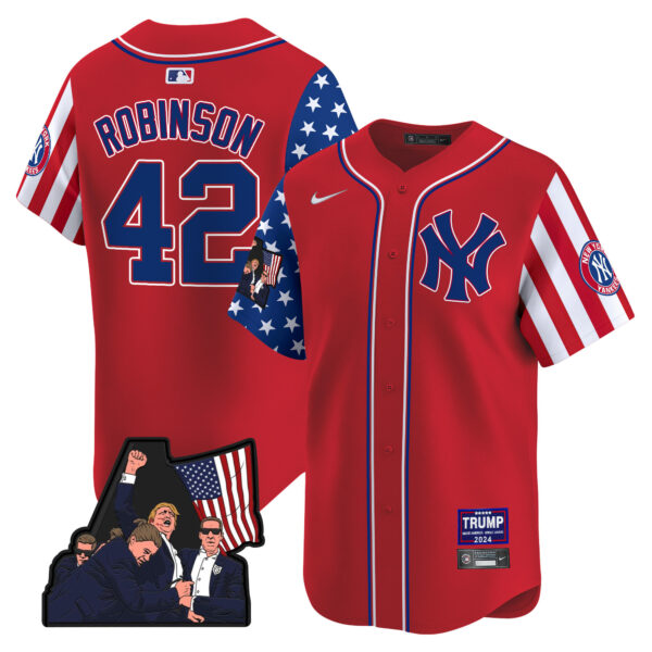 Men's New York Yankees Make American Great Again Vapor Premier Limited Jersey - All Stitched - Image 18