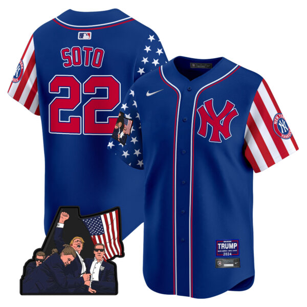 Men's New York Yankees Make American Great Again Vapor Premier Limited Jersey - All Stitched - Image 26