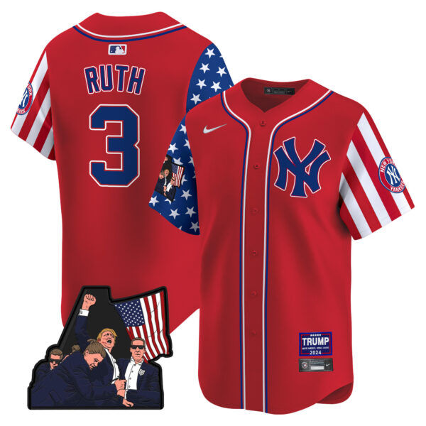 Men's New York Yankees Make American Great Again Vapor Premier Limited Jersey - All Stitched - Image 13