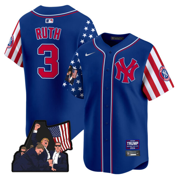 Men's New York Yankees Make American Great Again Vapor Premier Limited Jersey - All Stitched - Image 23
