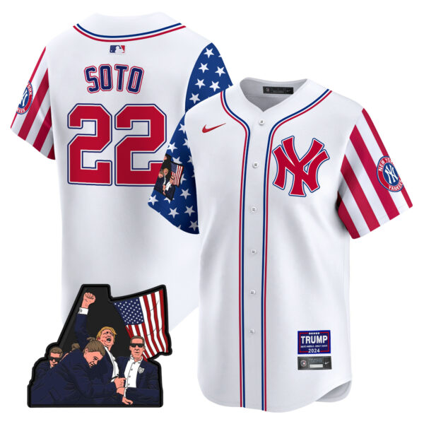 Men's New York Yankees Make American Great Again Vapor Premier Limited Jersey - All Stitched - Image 6