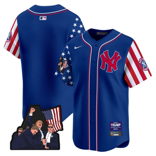 Men's New York Yankees Make American Great Again Vapor Premier Limited Jersey - All Stitched - Image 30