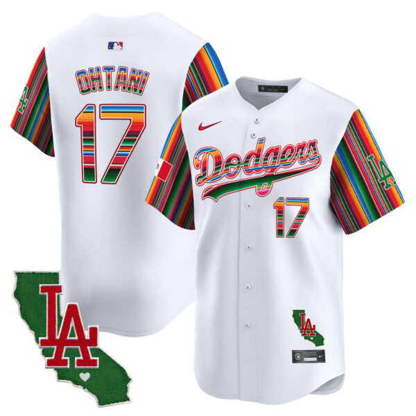 Men's Dodgers Mexico California Patch Vapor Premier Limited Jersey V5 - All Stitched - Image 2