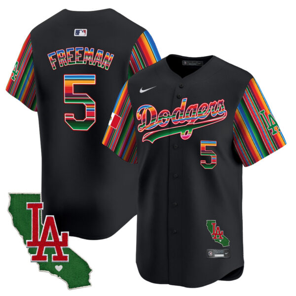 Men's Dodgers Mexico California Patch Vapor Premier Limited Jersey V5 - All Stitched - Image 21
