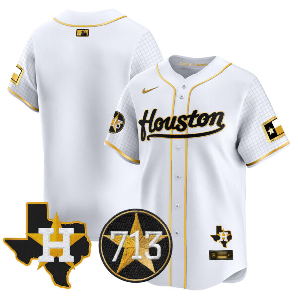Men's Astros Space City 713 Patch Vapor Premier Limited Jersey - All Stitched - Image 36