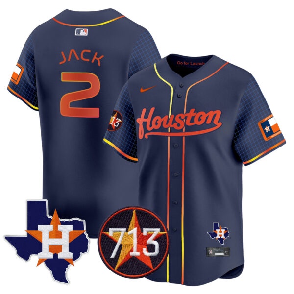 Men's Astros Space City 713 Patch Vapor Premier Limited Jersey - All Stitched - Image 40