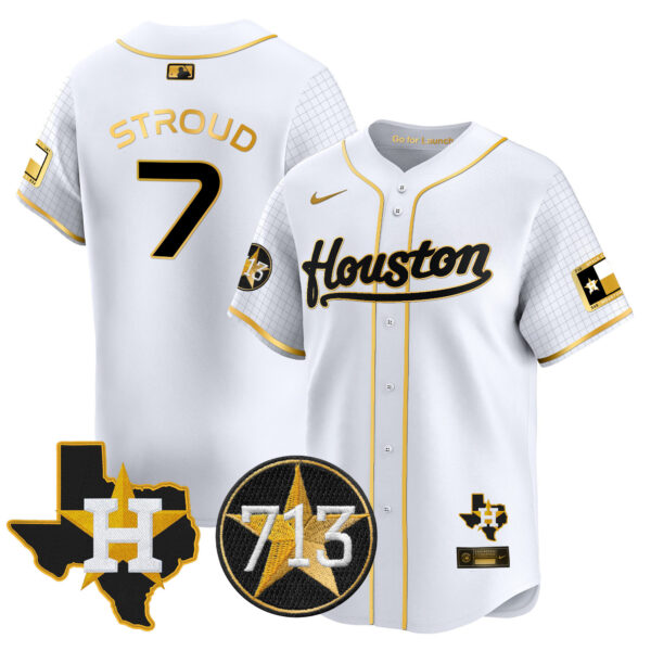 Men's Astros Space City 713 Patch Vapor Premier Limited Jersey - All Stitched - Image 30
