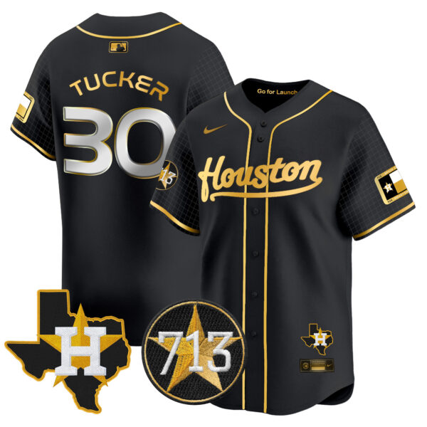 Men's Astros Space City 713 Patch Vapor Premier Limited Jersey - All Stitched - Image 26