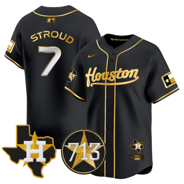 Men's Astros Space City 713 Patch Vapor Premier Limited Jersey - All Stitched - Image 21