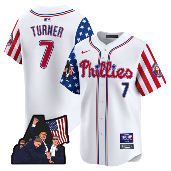 Men's Phillies Make American Great Again Vapor Premier Limited Jersey - All Stitched - Image 4