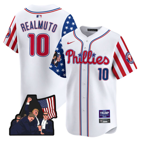 Men's Phillies Make American Great Again Vapor Premier Limited Jersey - All Stitched - Image 7
