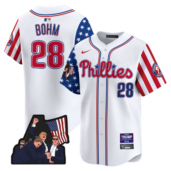 Men's Phillies Make American Great Again Vapor Premier Limited Jersey - All Stitched - Image 2