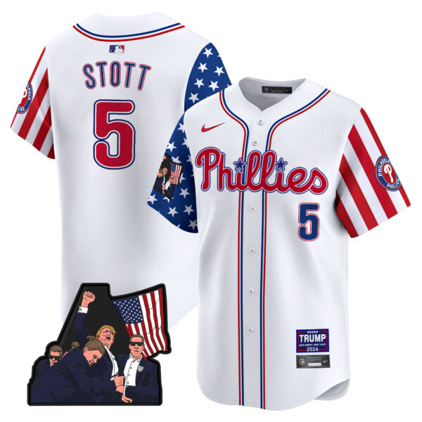 Men's Phillies Make American Great Again Vapor Premier Limited Jersey - All Stitched - Image 6