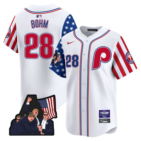 Men's Phillies Make American Great Again Vapor Premier Limited Jersey - All Stitched - Image 32