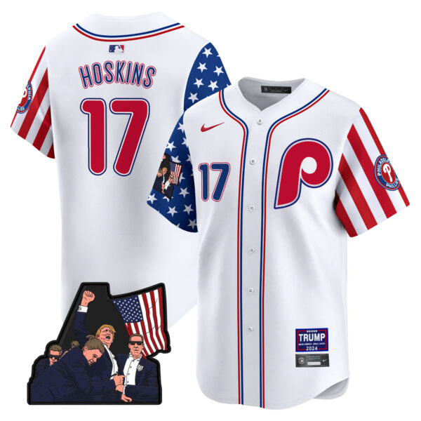Men's Phillies Make American Great Again Vapor Premier Limited Jersey - All Stitched - Image 33