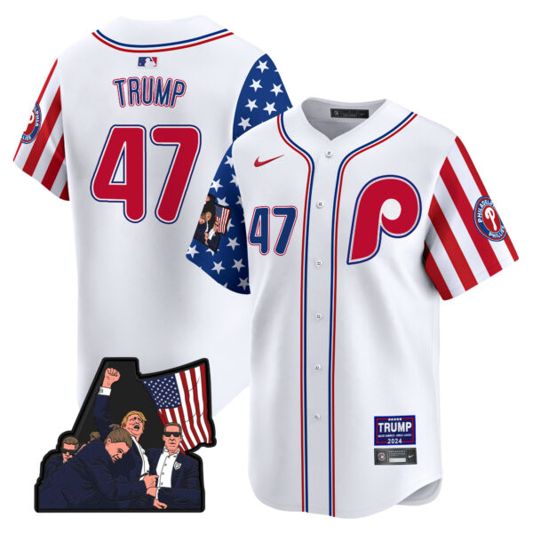 Men's Phillies Make American Great Again Vapor Premier Limited Jersey - All Stitched - Image 39