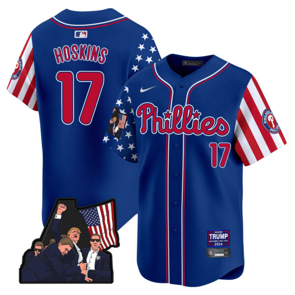 Men's Phillies Make American Great Again Vapor Premier Limited Jersey - All Stitched - Image 23