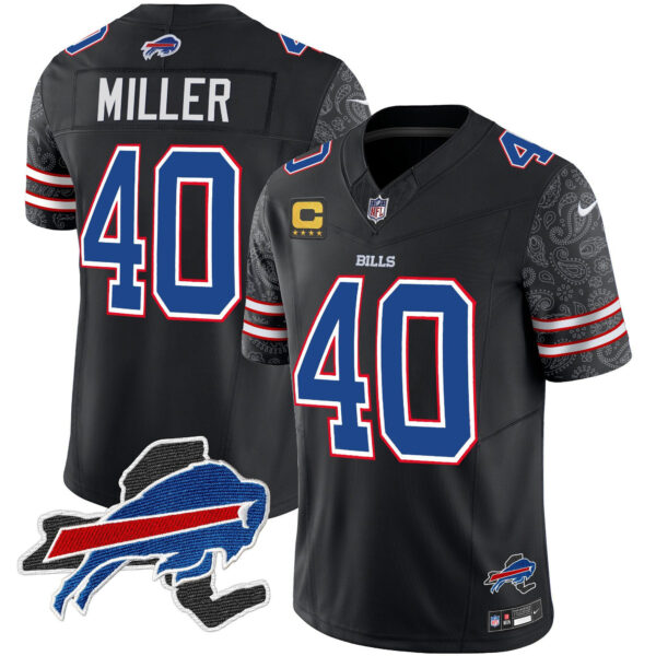 Men's Bills New York Patch Vapor Limited Jersey V2 - All Stitched - Image 22