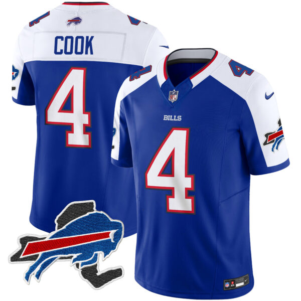 Men's Bills New York Patch Vapor Limited Jersey V2 - All Stitched - Image 32