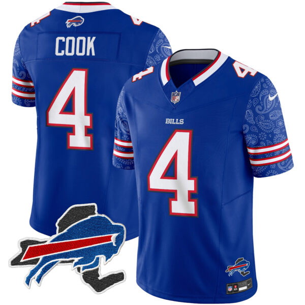 Men's Bills New York Patch Vapor Limited Jersey V2 - All Stitched - Image 2