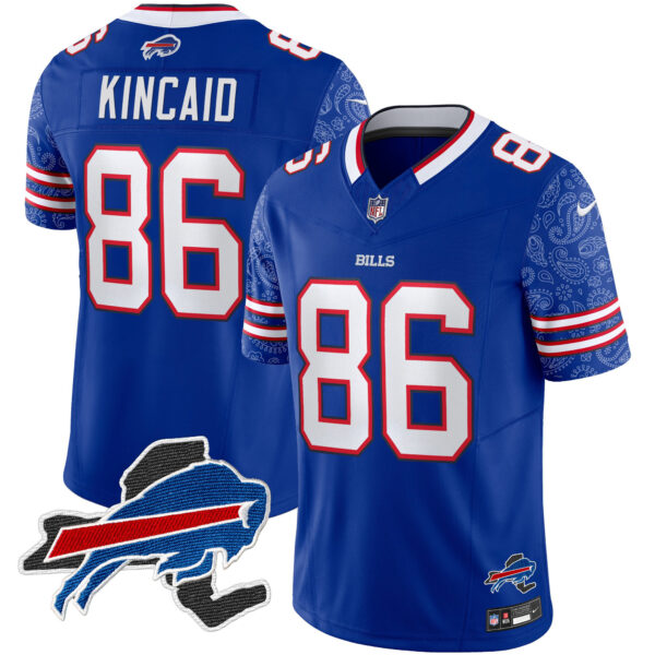 Men's Bills New York Patch Vapor Limited Jersey V2 - All Stitched - Image 6