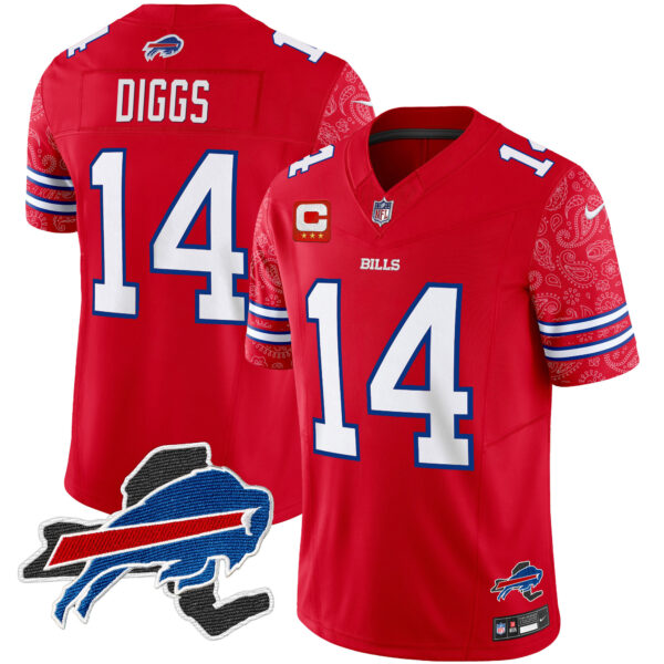 Men's Bills New York Patch Vapor Limited Jersey V2 - All Stitched - Image 9