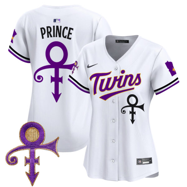 Women's Minnesota Twins Prince Patch Vapor Premier Limited Jersey V3 - All Stitched - Image 25