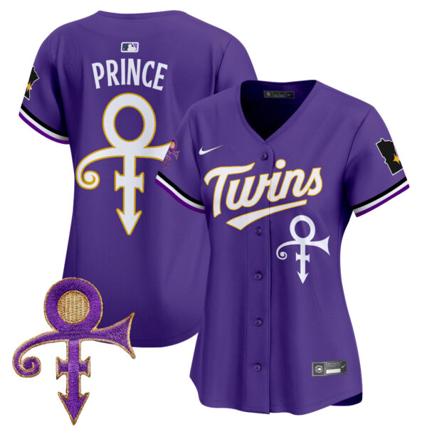 Women's Minnesota Twins Prince Patch Vapor Premier Limited Jersey V3 - All Stitched - Image 9