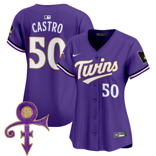 Women's Minnesota Twins Prince Patch Vapor Premier Limited Jersey V3 - All Stitched - Image 13