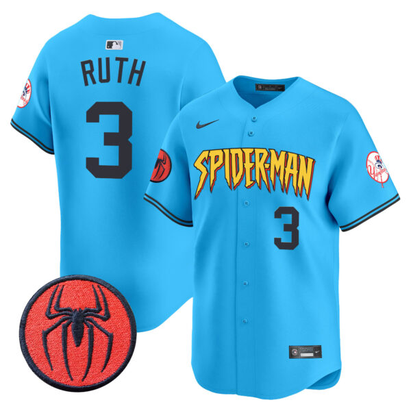 Men's New York Yankees Spider-Man Vapor Premier Limited Jersey - All Stitched - Image 36